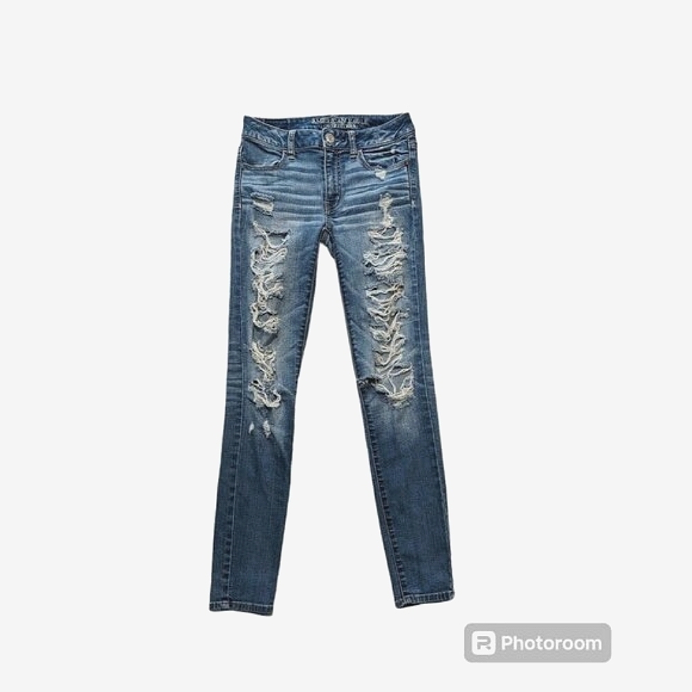 American Eagle high rise super stretch size 2